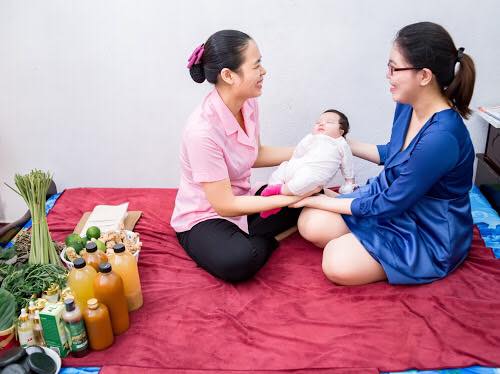Dịch vụ chăm sóc mẹ và bé sau sinh cao cấp tại Green Field spa